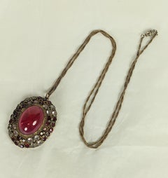 Hobe Ruby Crystal Pendant