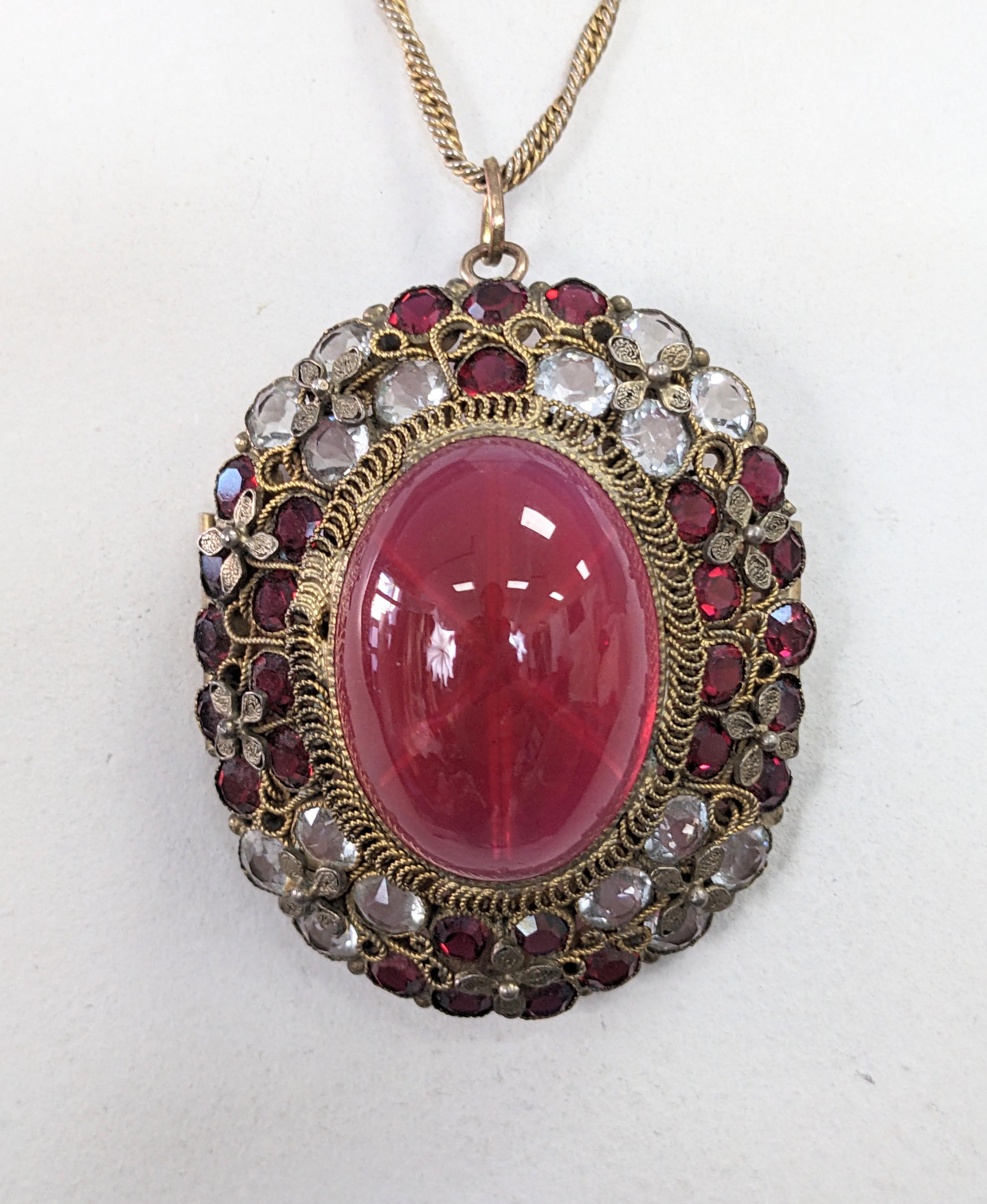 Ciondolo di cristallo Hobe Ruby in vendita 2