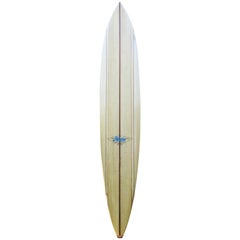 Vintage Hobie Jeff Hakman 1965 Duke Kahanamoku Wooden Surfboard by Dick Brewer