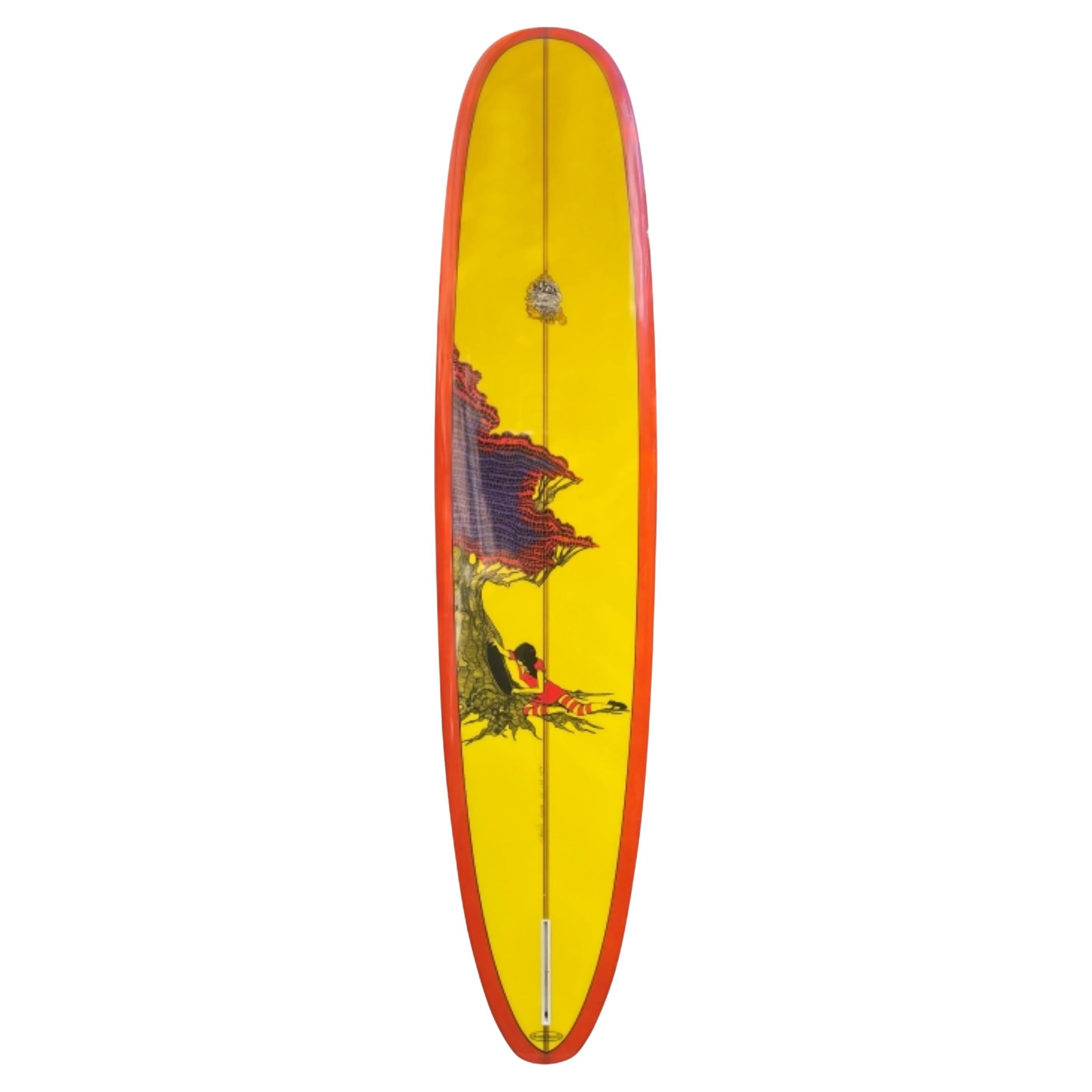 Hobie Surfboards Longboard Tyler Warren Artwork Shaped by the Late Terry Martin