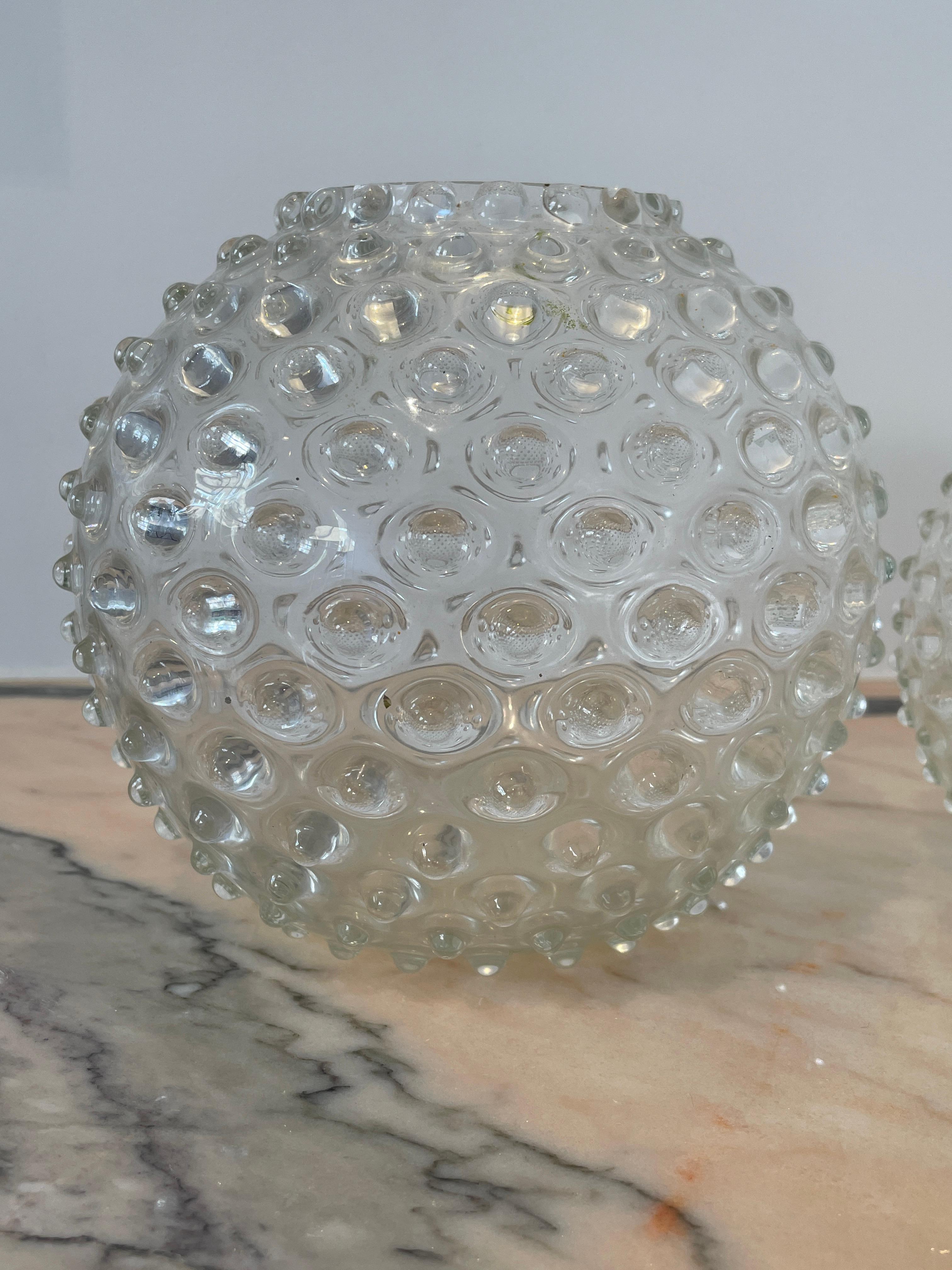 Late 20th Century Hobnail Vases by Ana Von Lipa For Sale