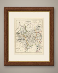 Hobson Fox Hunting Map of Leicestershire and Rutland, Quorn Hunt, circa 1870