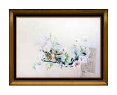 Hobson Pittman Original Pastel Painting Signed Still Life Floral Framed Artwork