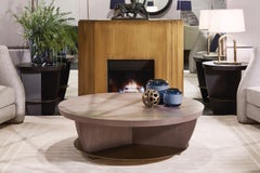 Hoche Coffee Table by Hugues Chevalier, Modern Oak & Metal Design
