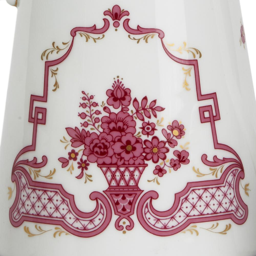 Höchst Classic Porcelain Pink Design Coffee Set 20TH CENTURY DESIGN en vente 1