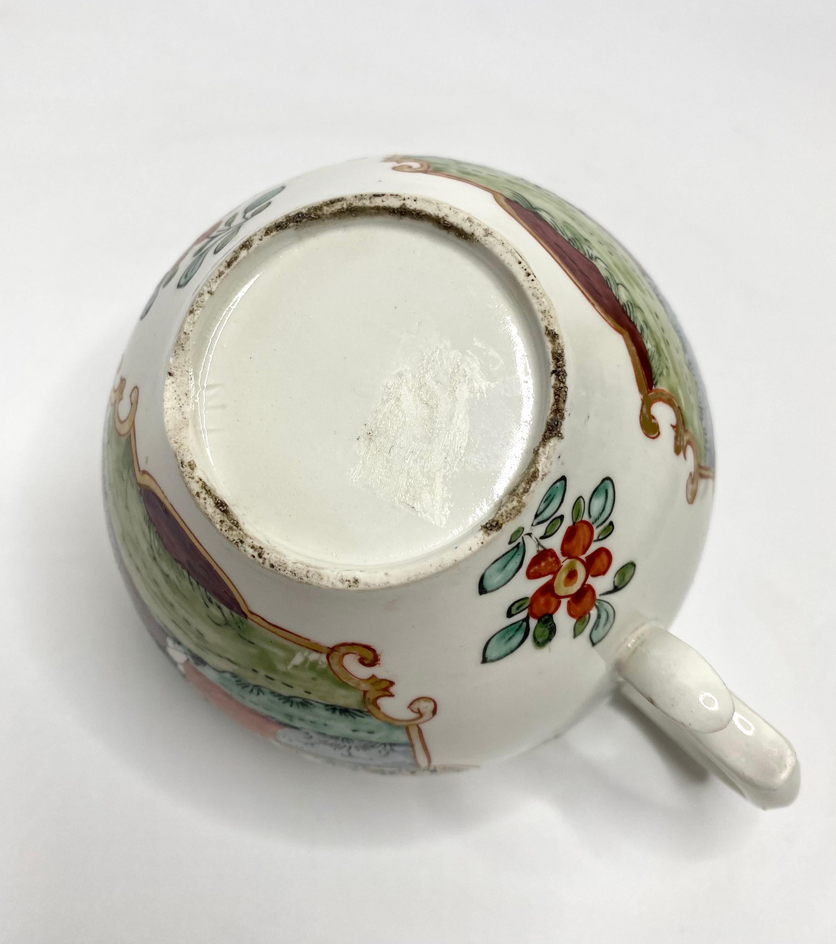 Porcelain Hochst porcelain teapot & cover, c. 1755. For Sale
