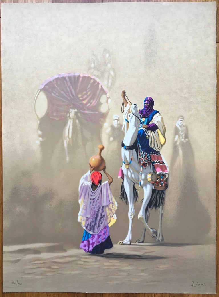Hocine Ziani Offrandes, Lithograph For Sale at 1stDibs