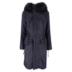 Hockley Saga Furs Tweed Coat With Fox & Rabbit Fur Trim