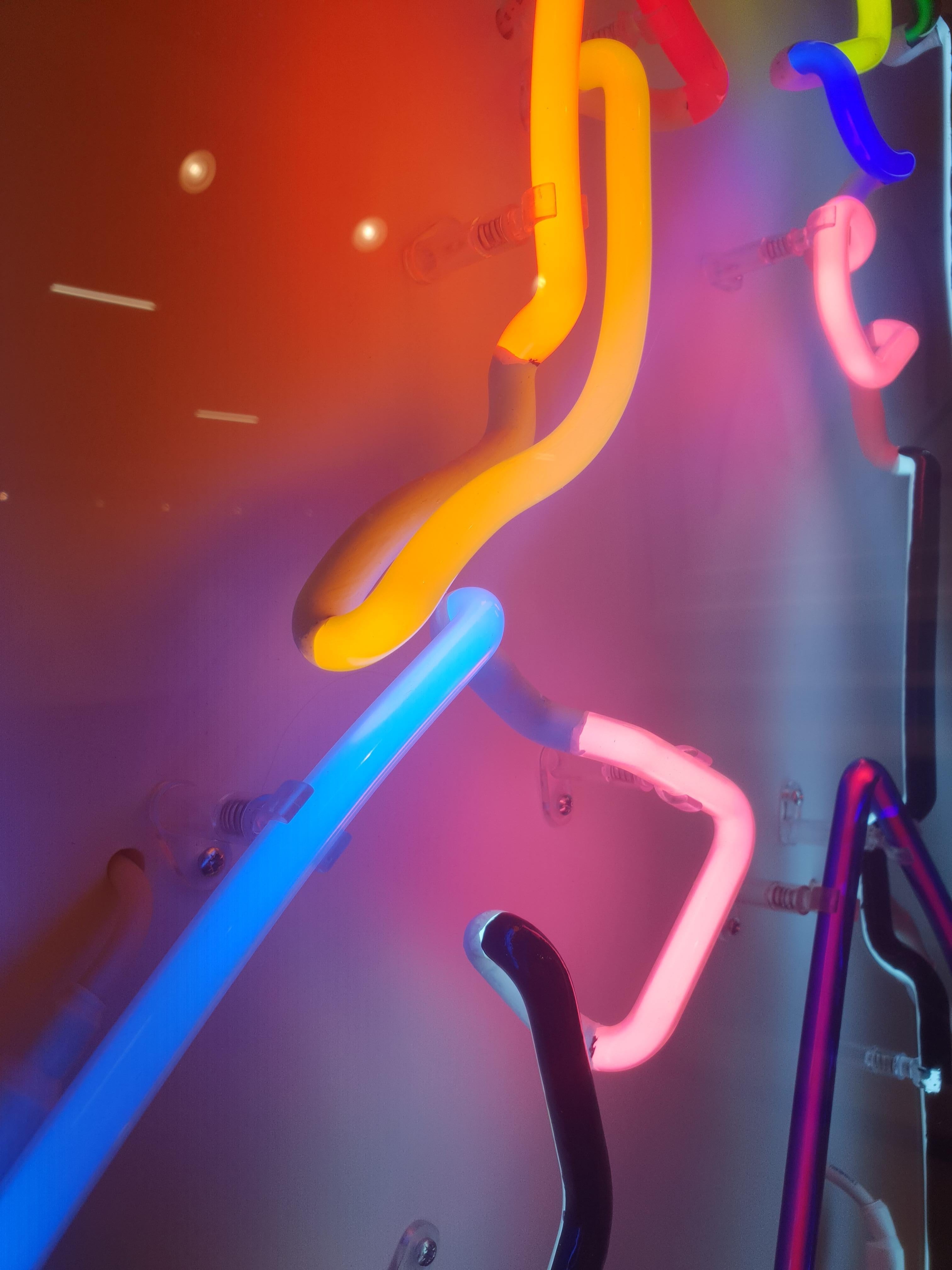 Neon After Modigliani - Abstract colorful Neon artwork by Hock Tee Tan 9
