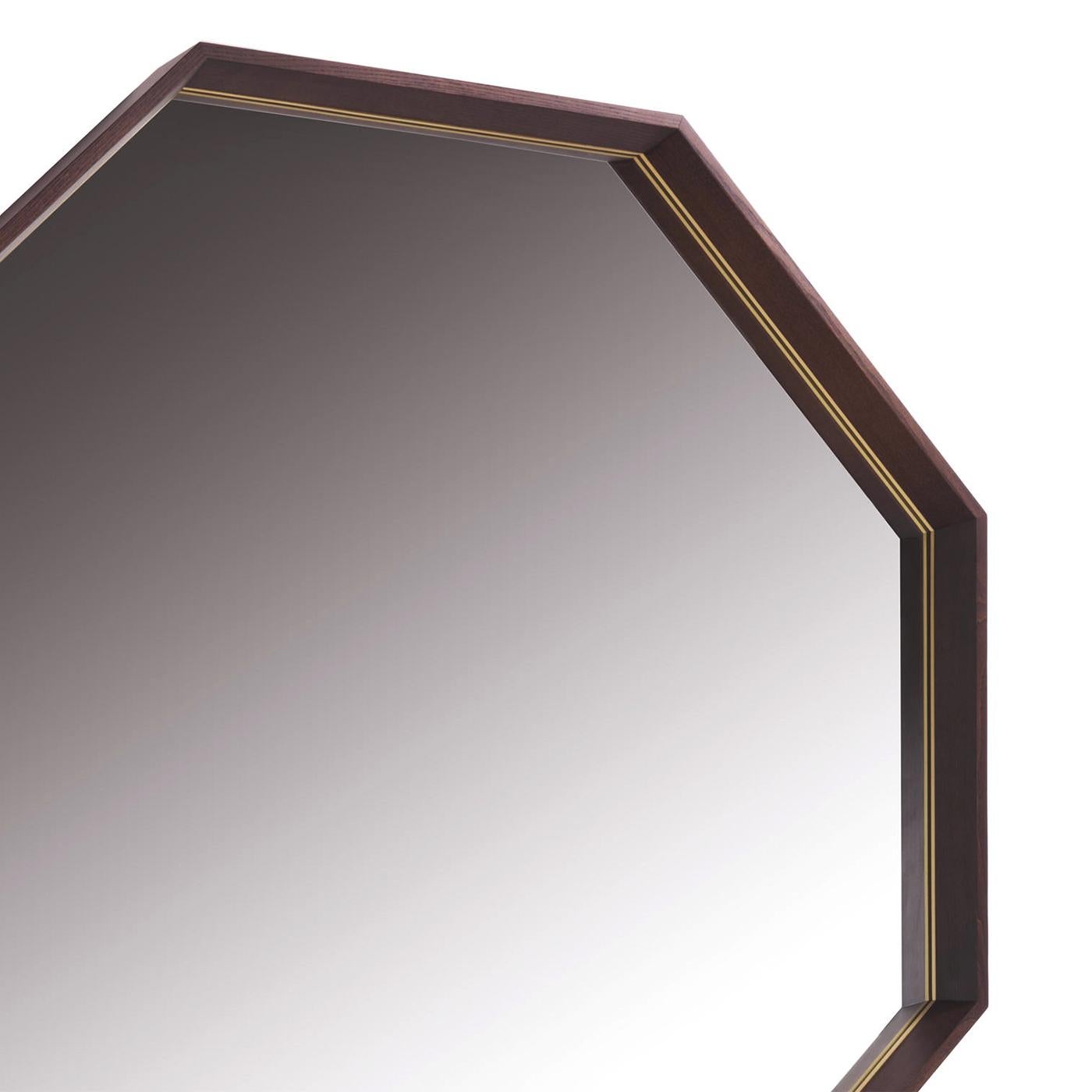 Italian Hocto Ash Mirror For Sale