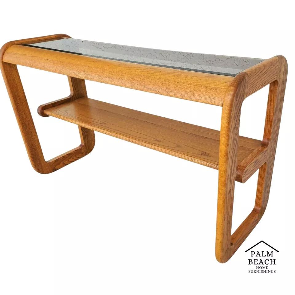 Hodges Mersman Oak Coffee Table MCM 1970s 3