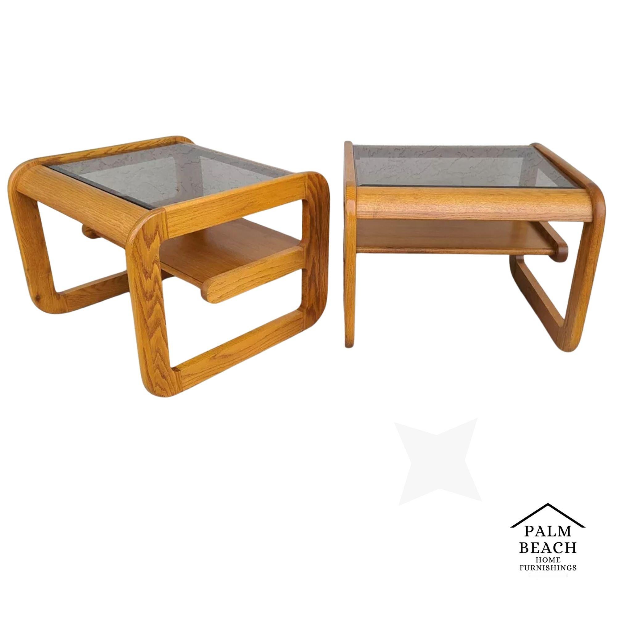 Hodges Mersman Oak Coffee Table MCM 1970s 4