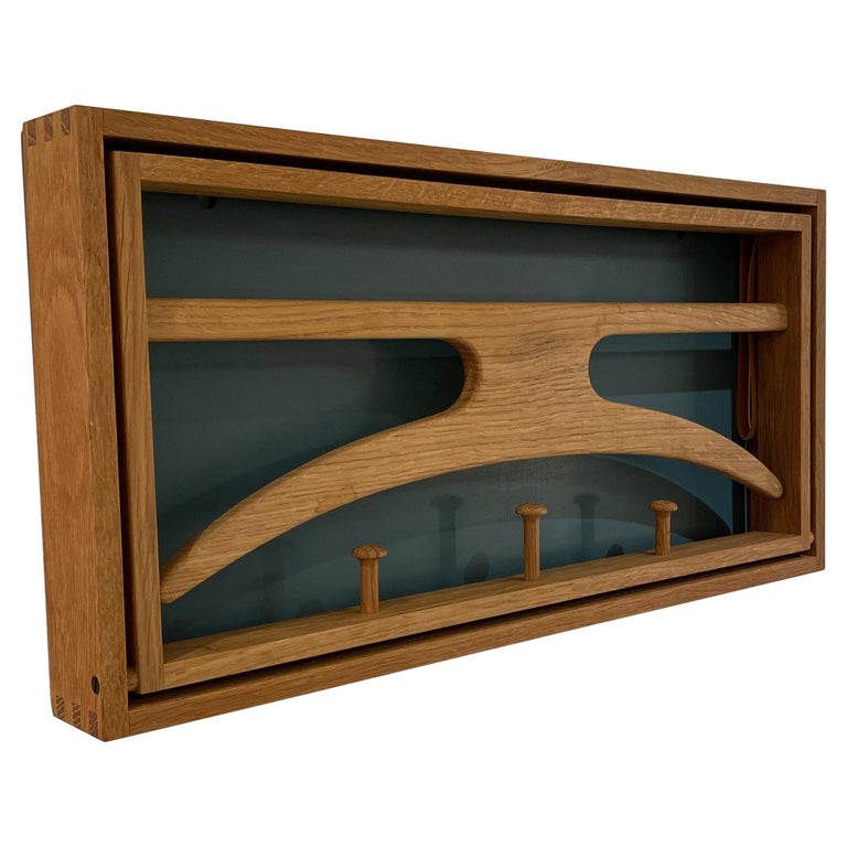 Pablo Canadian Oak Wall Mounted Coat Rack With Shelf Wall Design Ideas