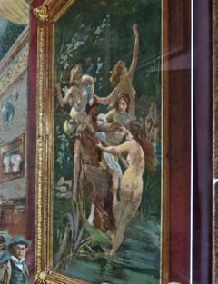 "Hoffman House Banquet Cigar" Hand Painted Lithograph American circa 1892 'Rare'