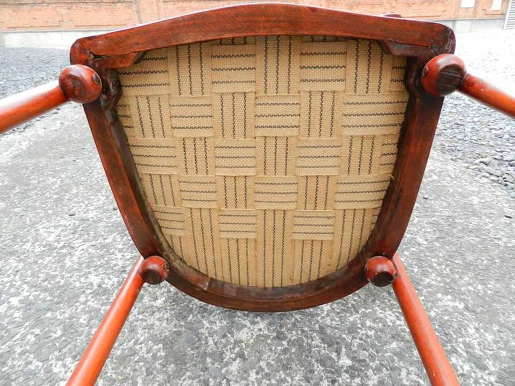 Hoffmann Josef, Curved Beech Armchair, circa 1900 In Good Condition For Sale In Saint-Ouen, FR