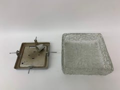 Hoffmeister leuchtende Eisglas-Deckenleuchte, 1970er Jahre