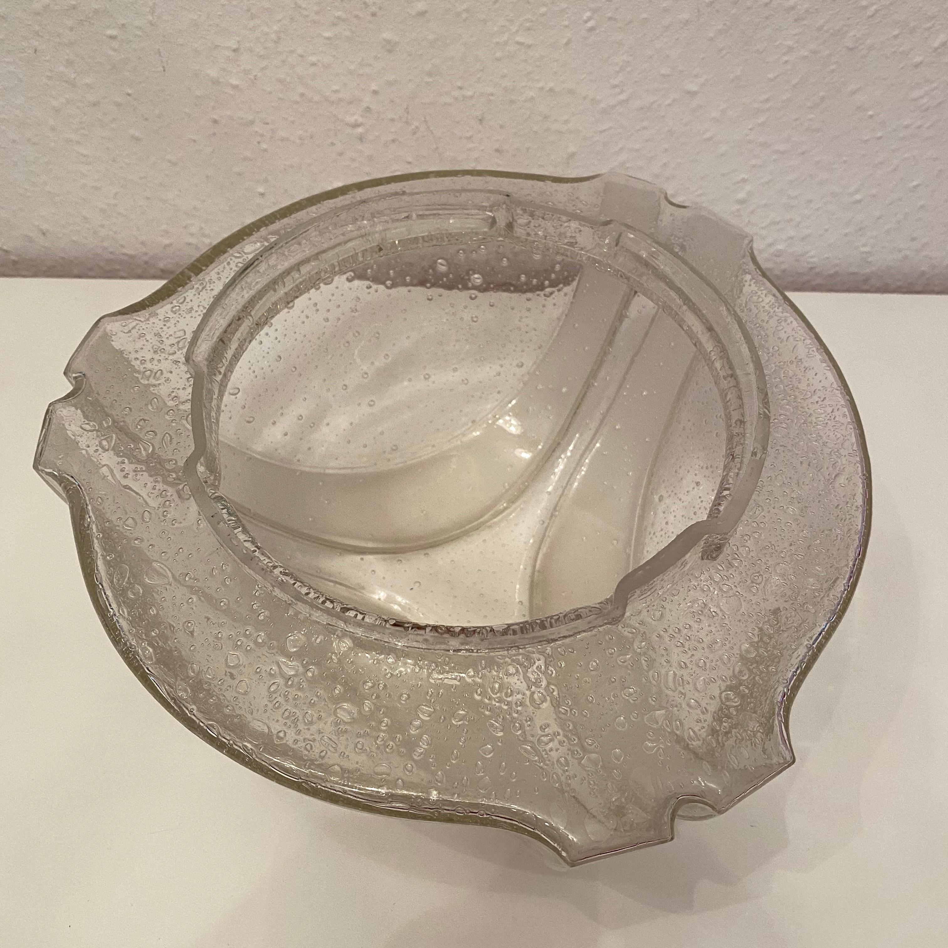 Hoffmeister Leuchten - Montage encastrée en verre à bulles futuriste, 1970 en vente 3