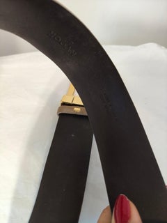 Hogan beige suede leather belt size 100 cm
