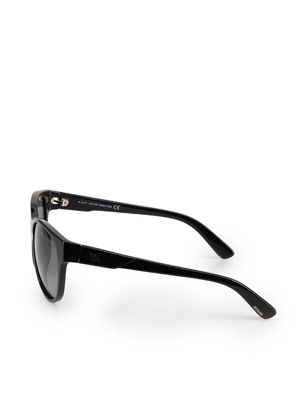 Women's Hogan Black Aviator Grey Lenses Sunglasses For Sale