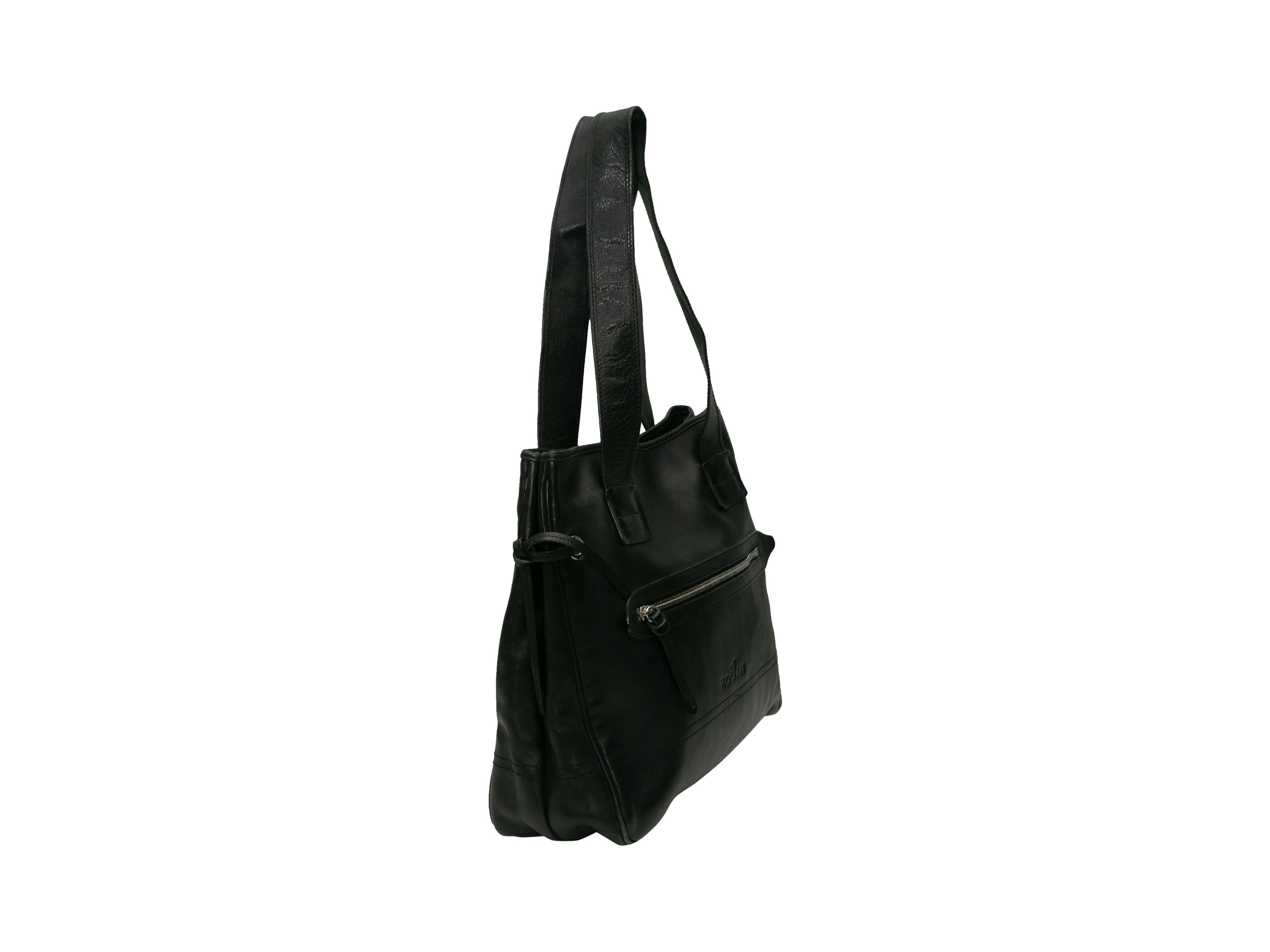 Women's Hogan Black Leather Tote Bag