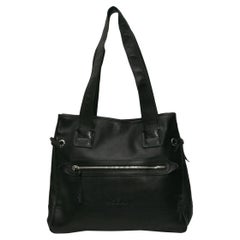 Hogan Black Leather Tote Bag