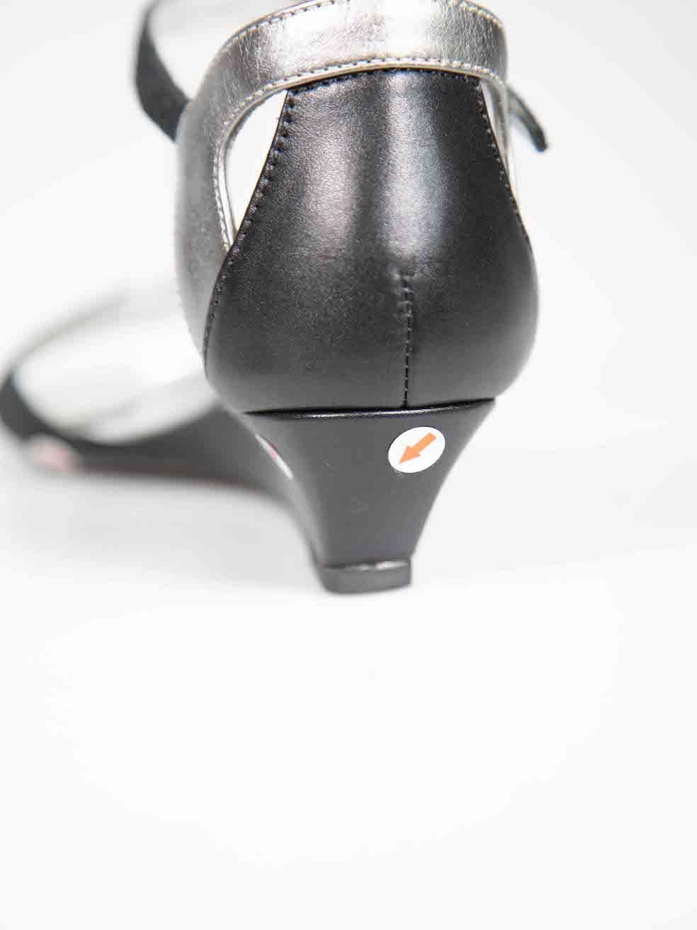 HOGAN Sandali in pelle scamosciata nera con cinturino in lucertola taglia IT 37 in vendita 5