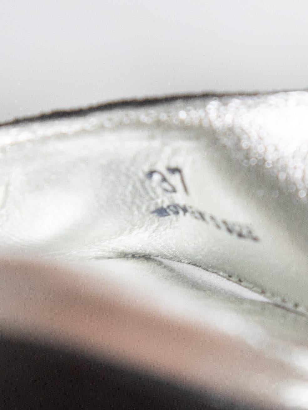 Donna HOGAN Sandali in pelle scamosciata nera con cinturino in lucertola taglia IT 37 in vendita