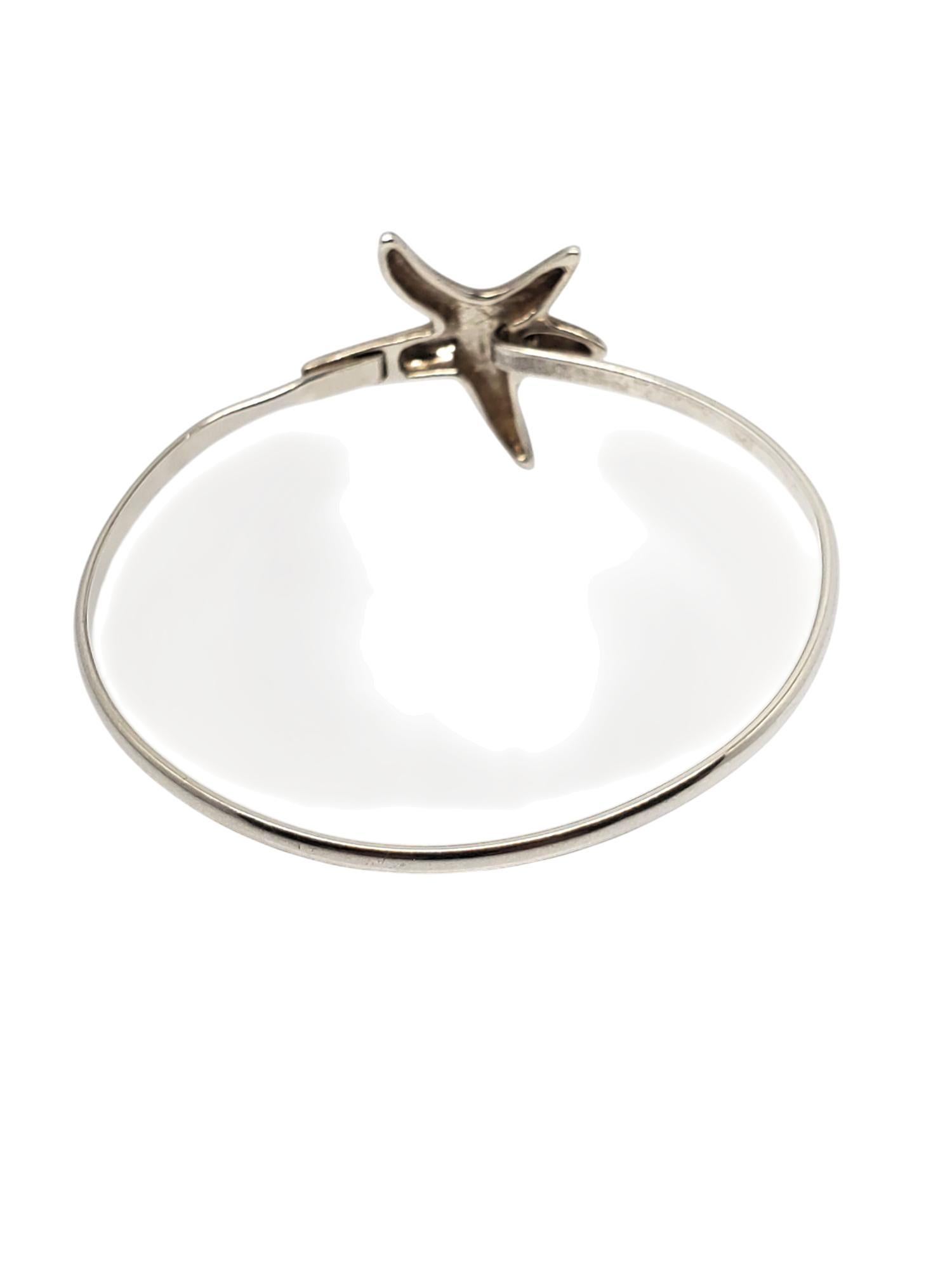 HOG & Bolas Bracciale con stella marina in argento sterling #21006 In condizioni buone in vendita a Washington Depot, CT