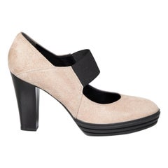 Hogan Brown Wildleder Plateau Heels Größe IT 39