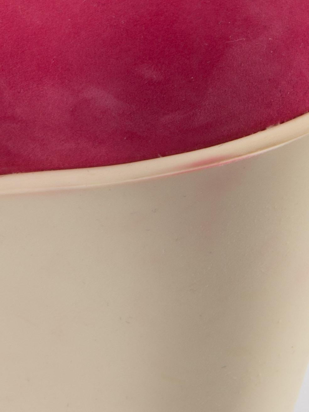 HOGAN Zeppa Peep Toe in camoscio rosa misura IT 37,5 in vendita 1