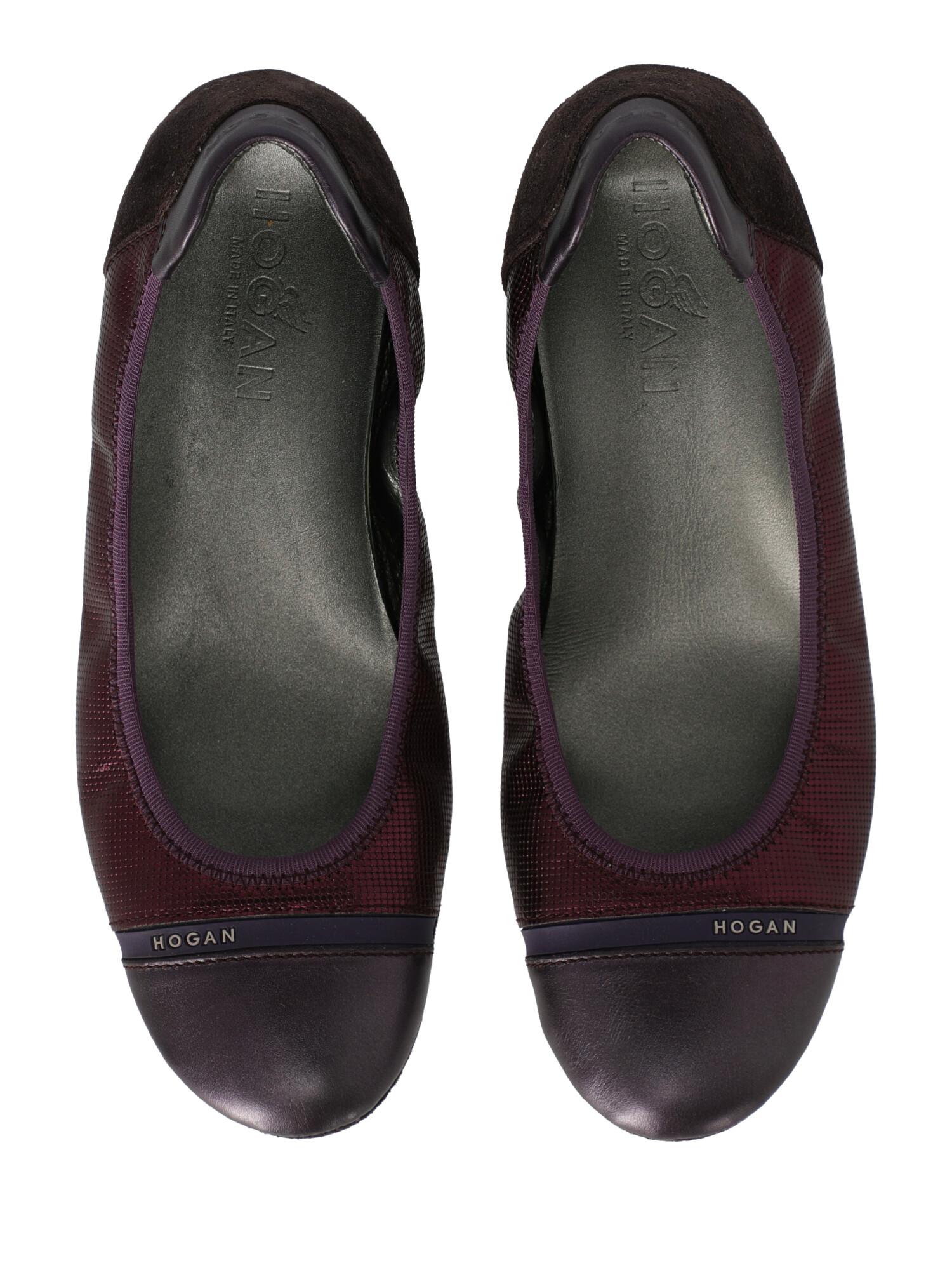 Hogan Woman Ballet flats Purple Leather IT 36 For Sale 1