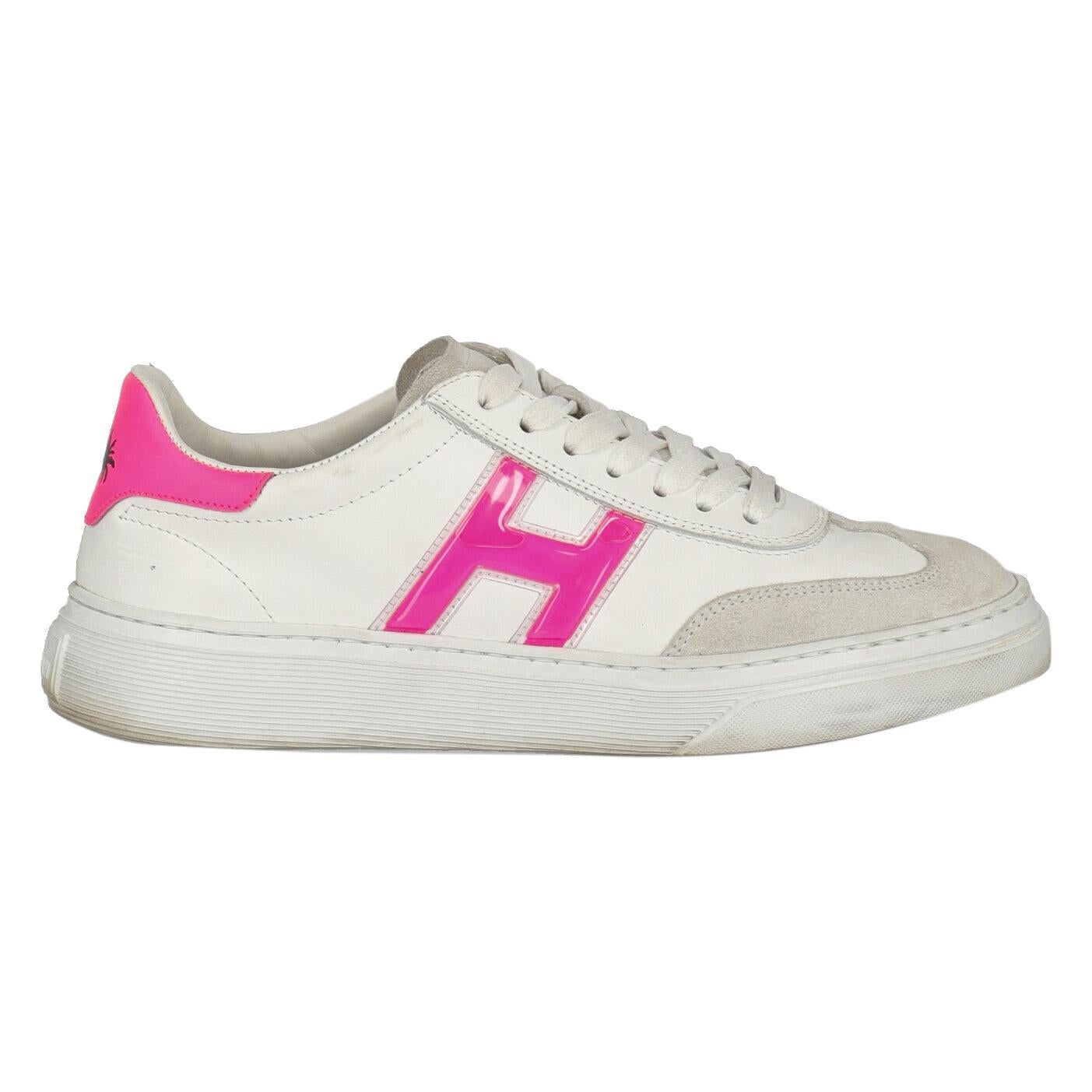 Hogan Woman Sneakers Neon Leather IT 36.5 For Sale