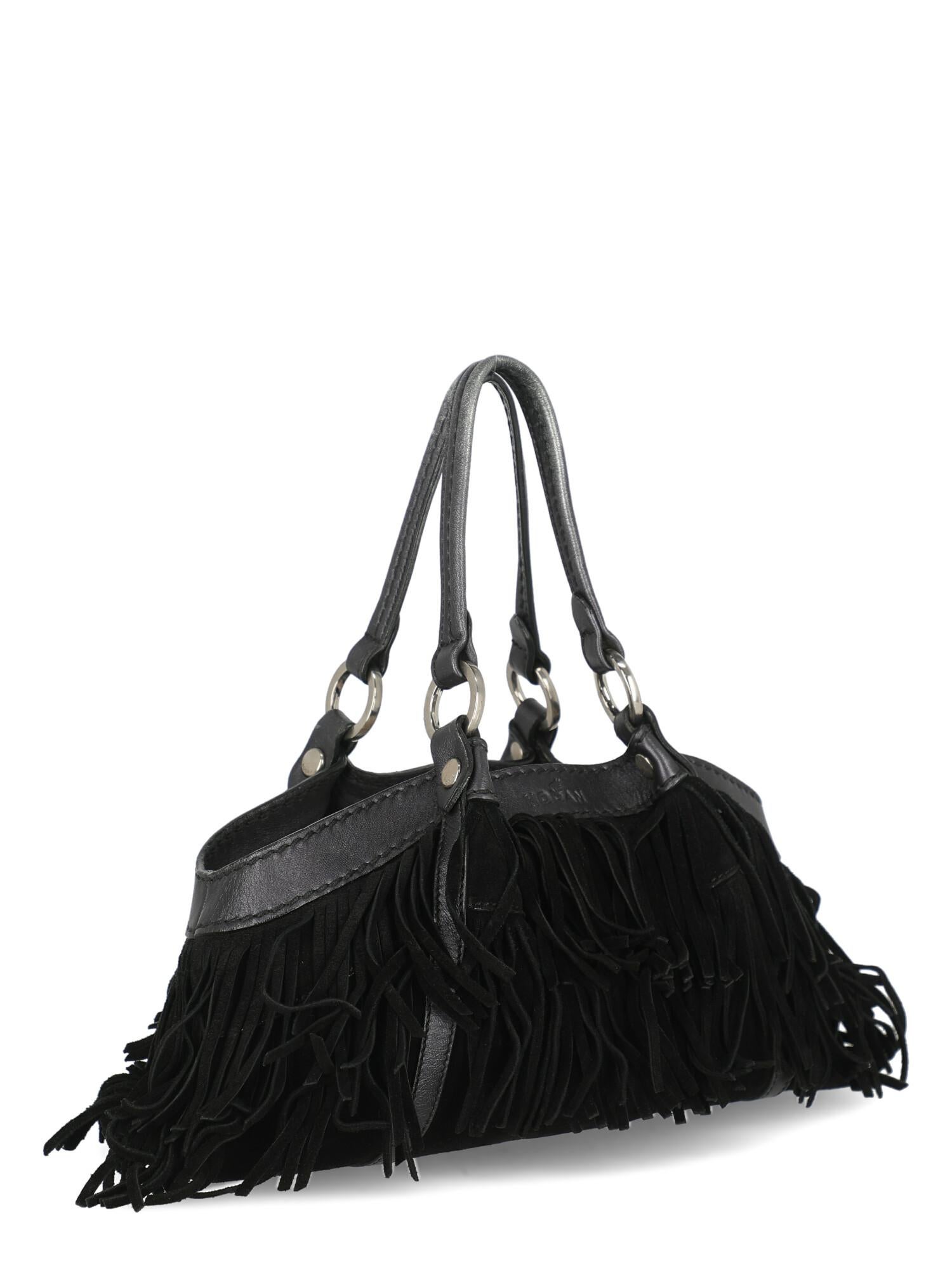 Hogan Women  Shoulder bags Black Leather In Good Condition For Sale In Milan, IT