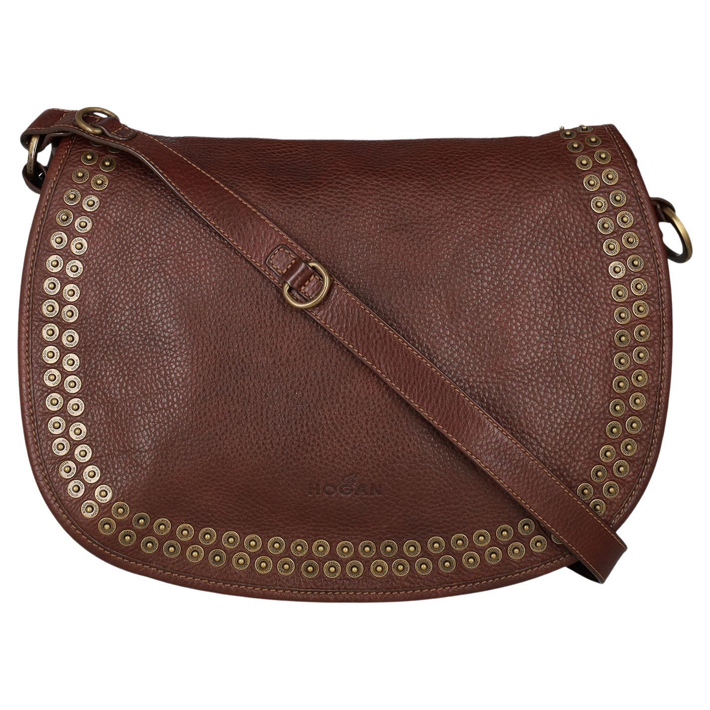 Hogan Women Shoulder bags Brown Leather  For Sale