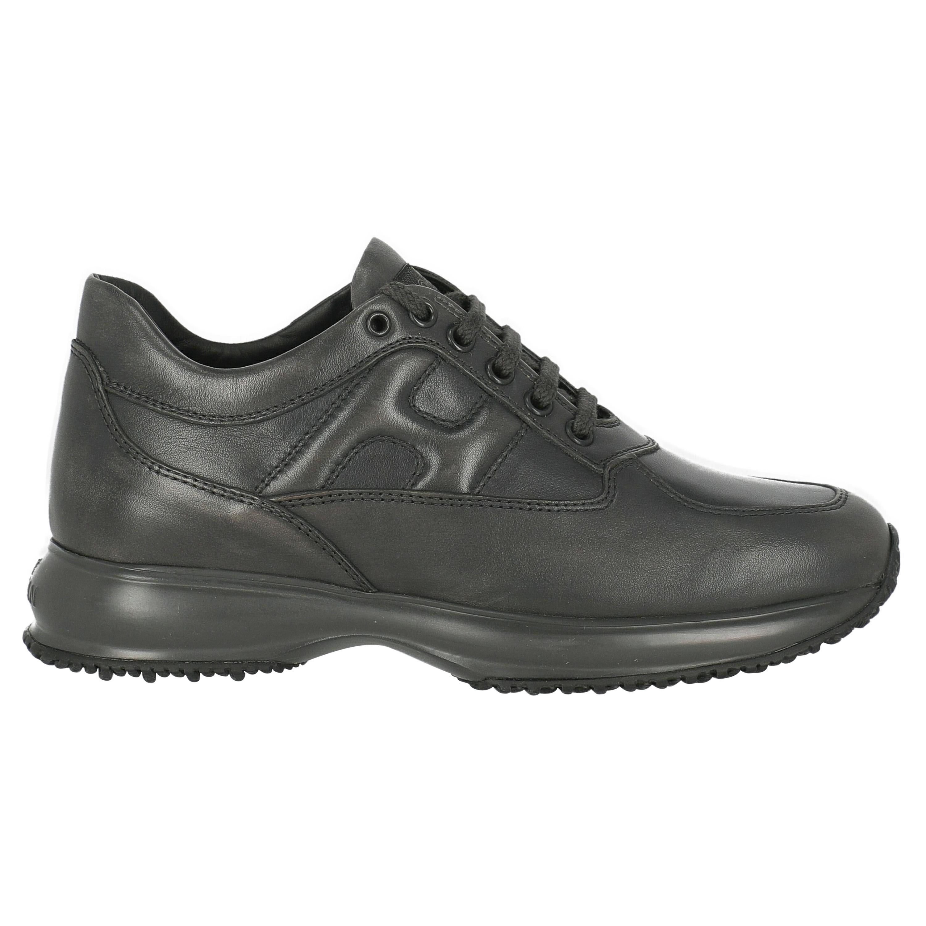 Hogan Women  Sneakers Anthracite Leather IT 37 For Sale