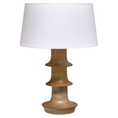 Höganäs Glazed Ceramic Table Lamp, Fagerhults Belysning, Sweden, 1960s