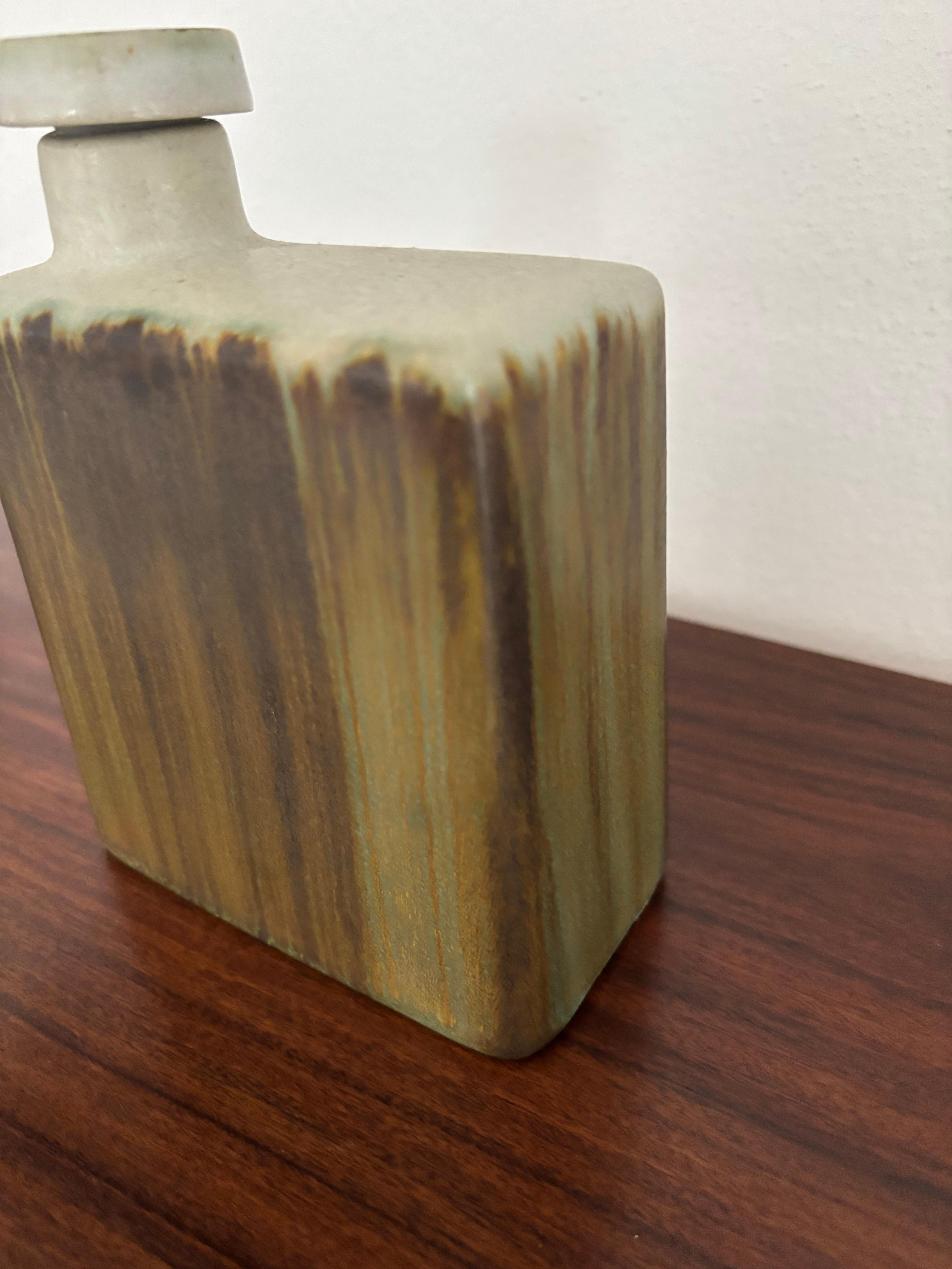 Höganäs Keramik Vaso a bottiglia in ceramica scandinava di metà secolo, anni '60 In condizioni buone in vendita a Reggio Emilia, IT