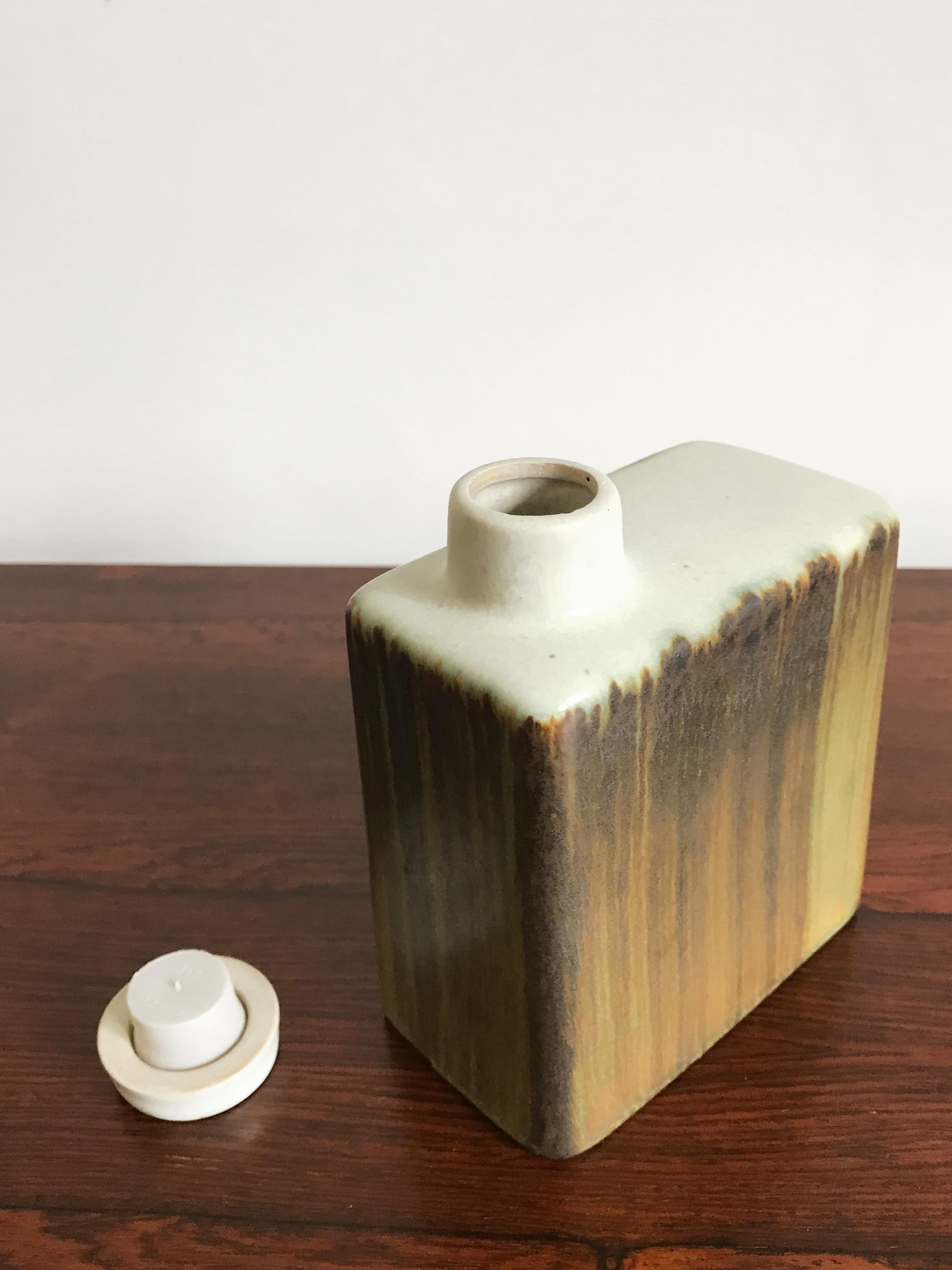 Höganäs Keramik Vaso a bottiglia in ceramica scandinava di metà secolo, anni '60 in vendita 2