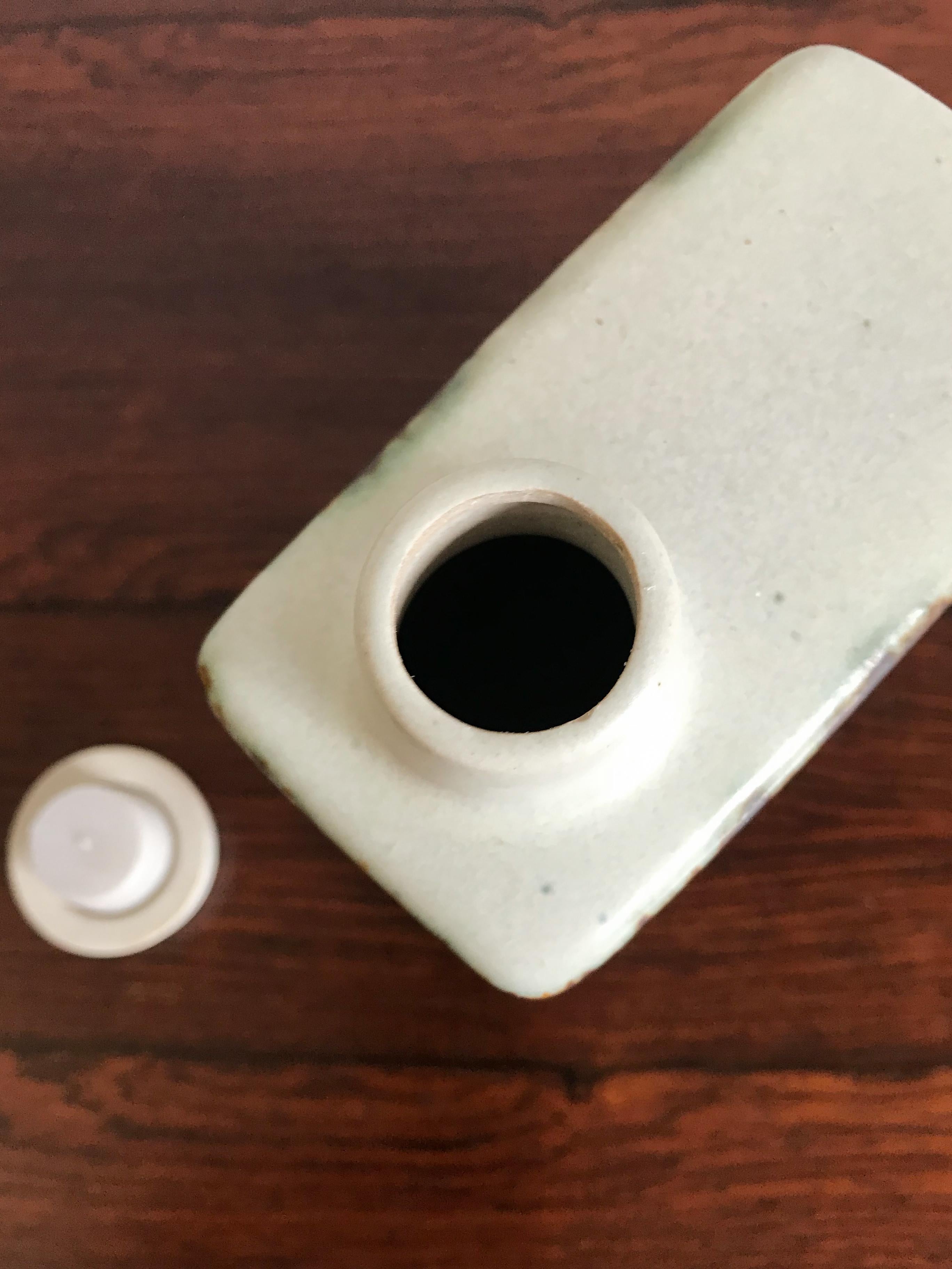 Höganäs Keramik Vaso a bottiglia in ceramica scandinava di metà secolo, anni '60 in vendita 3