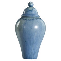 Höganas Keramik, Urn, Glazed Stoneware, Höganäs, Sweden, 1940s