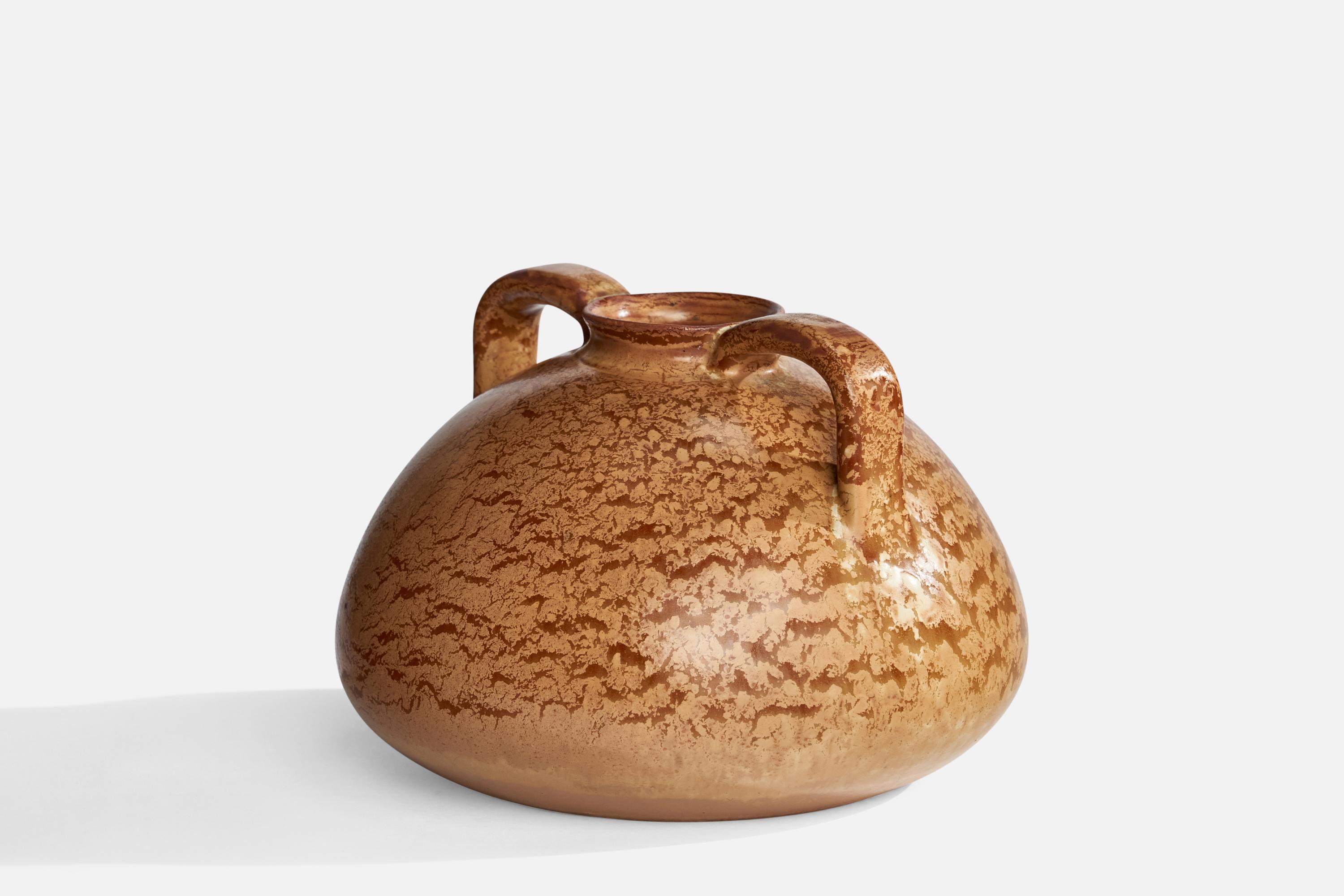 Suédois Höganäs Keramik, vase, céramique, Suède, années 1940 en vente