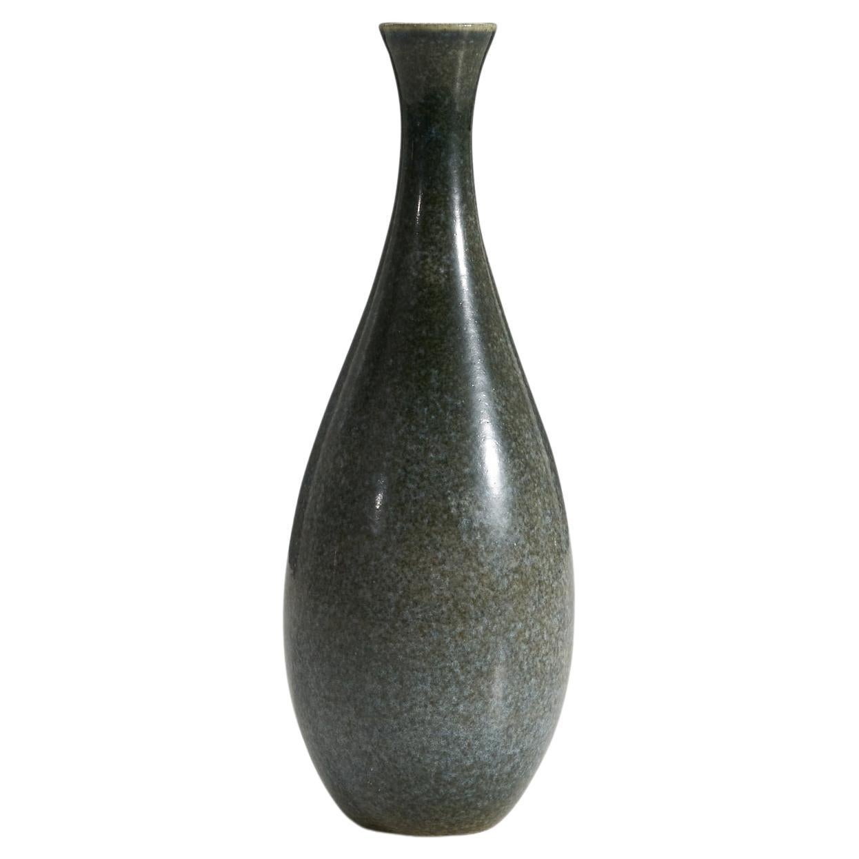 Höganas Keramik, Vase, Glazed Stoneware, Höganäs, Sweden, 1940s