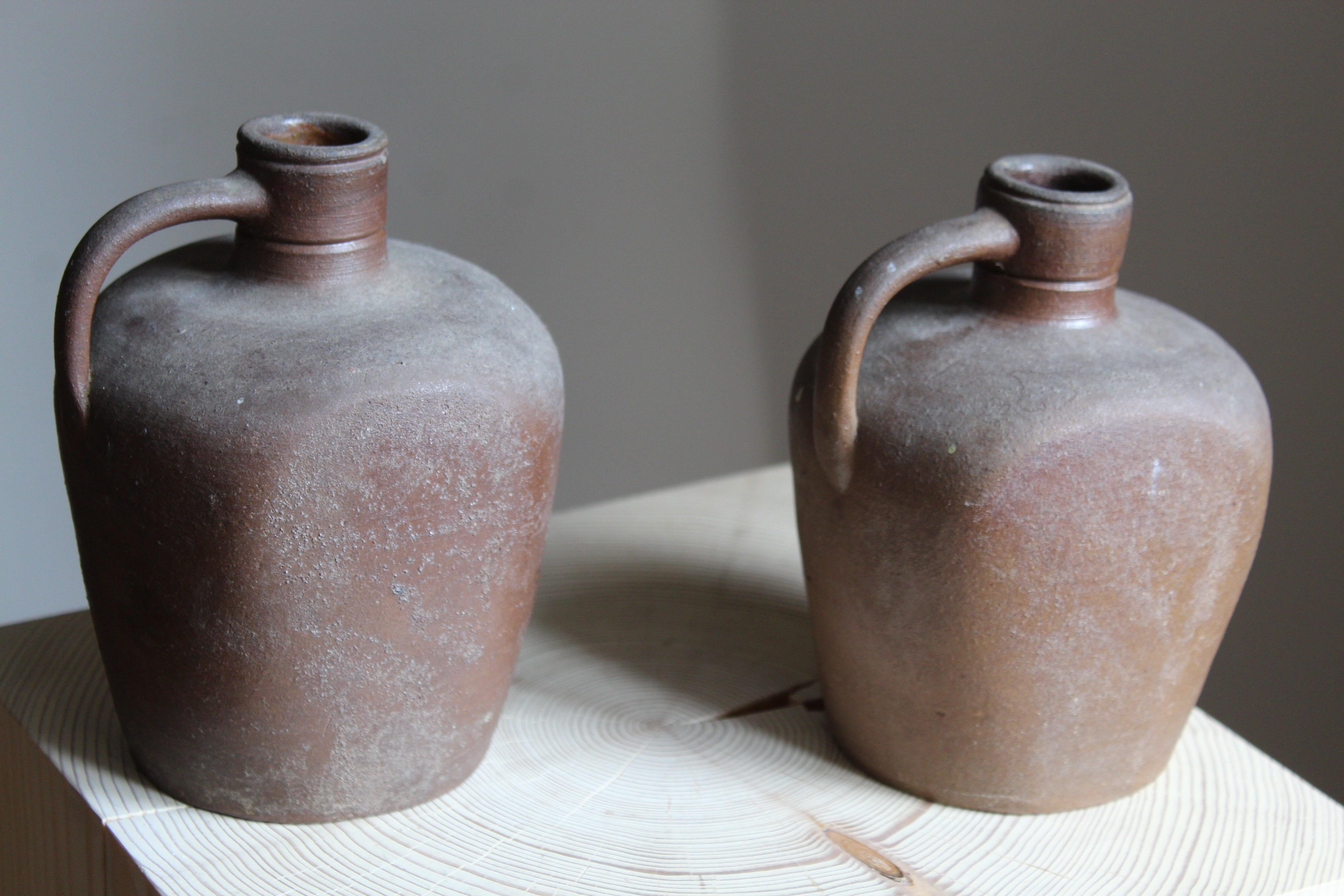 Swedish Höganäs Keramik, Vases / Bottles, Glazed Ceramic, Sweden, 1930s