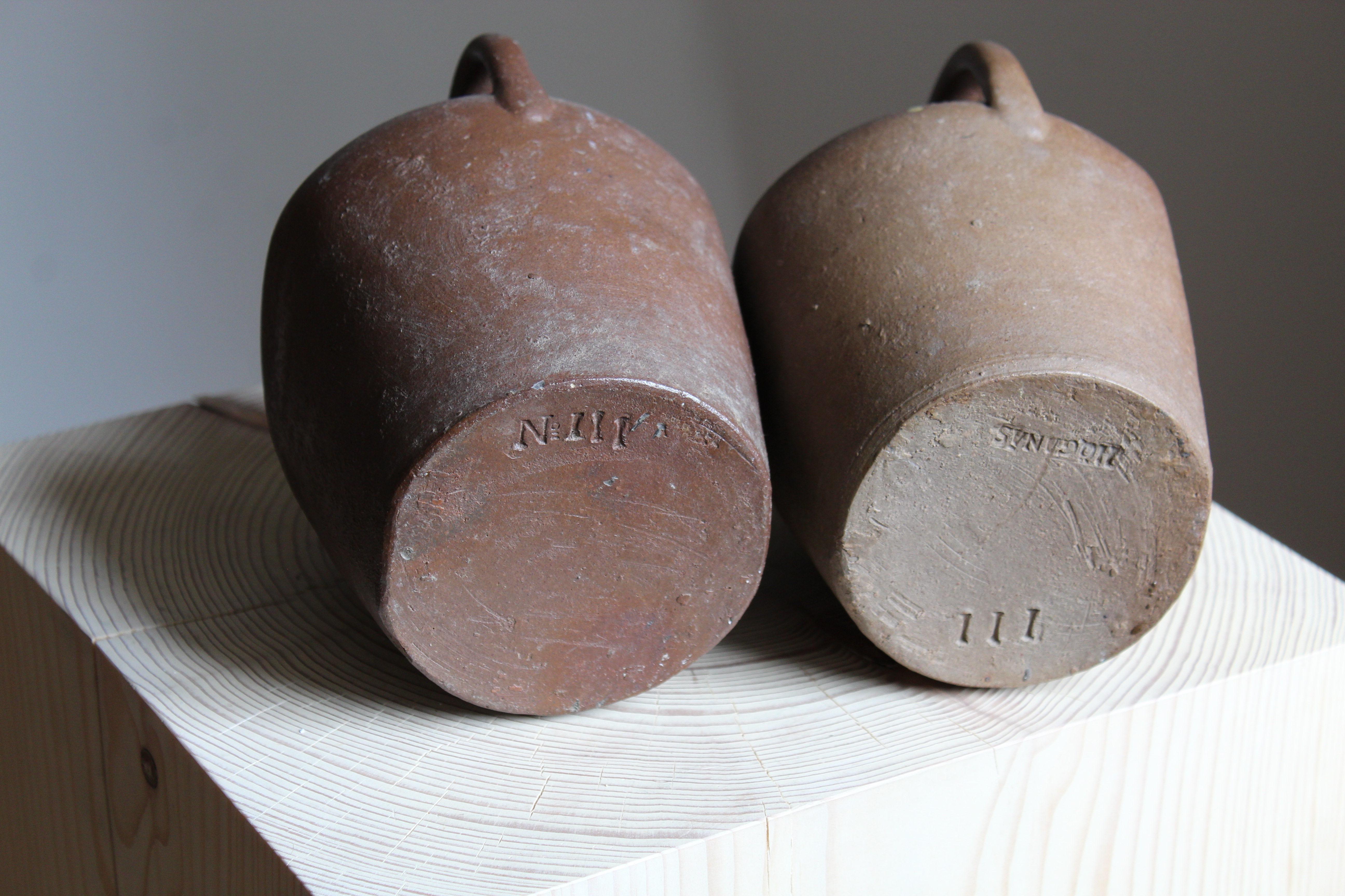 Höganäs Keramik, Vases / Bottles, Glazed Ceramic, Sweden, 1930s In Good Condition In High Point, NC