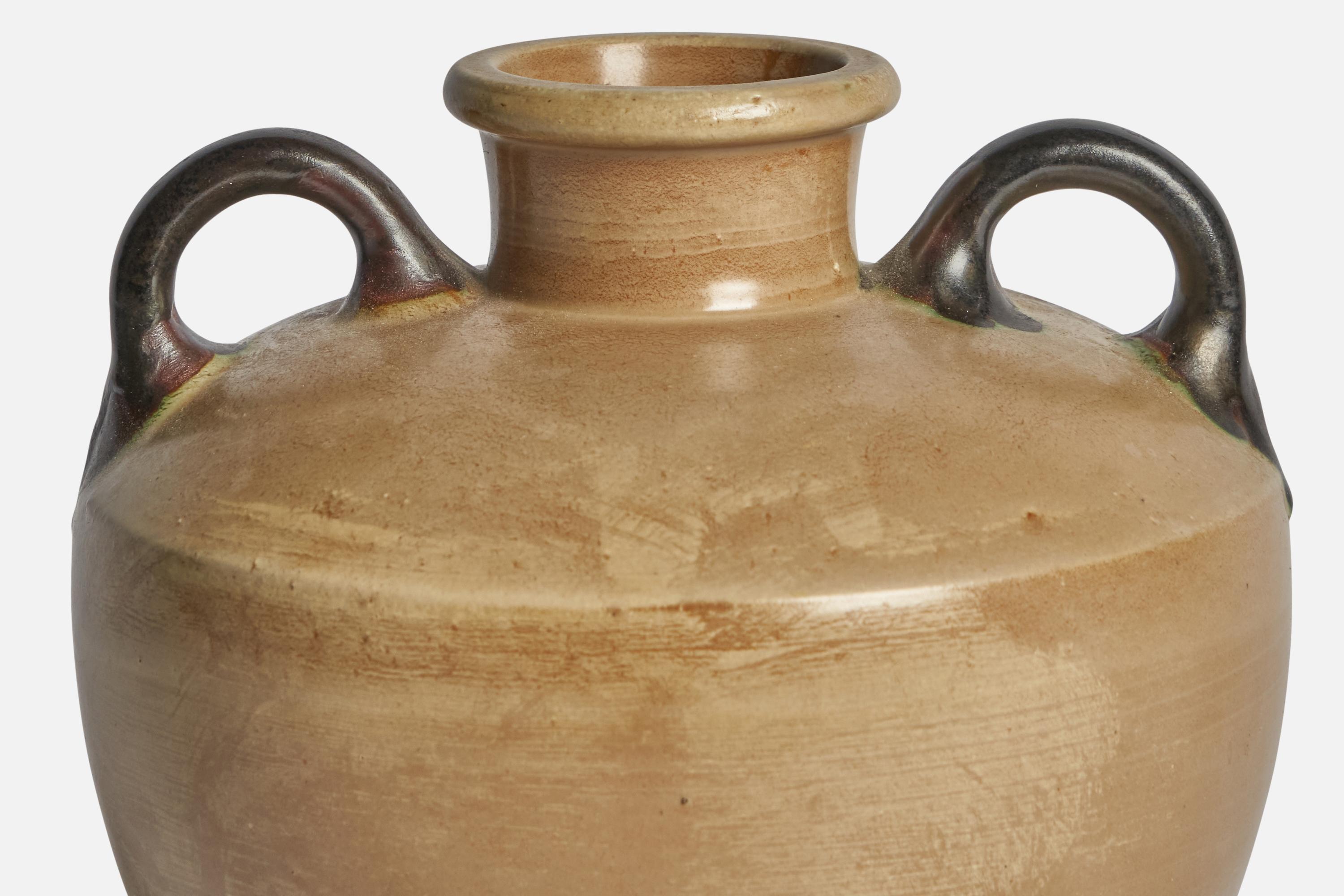 Swedish Höganäs, Vase, Stoneware, Sweden, 1940s For Sale