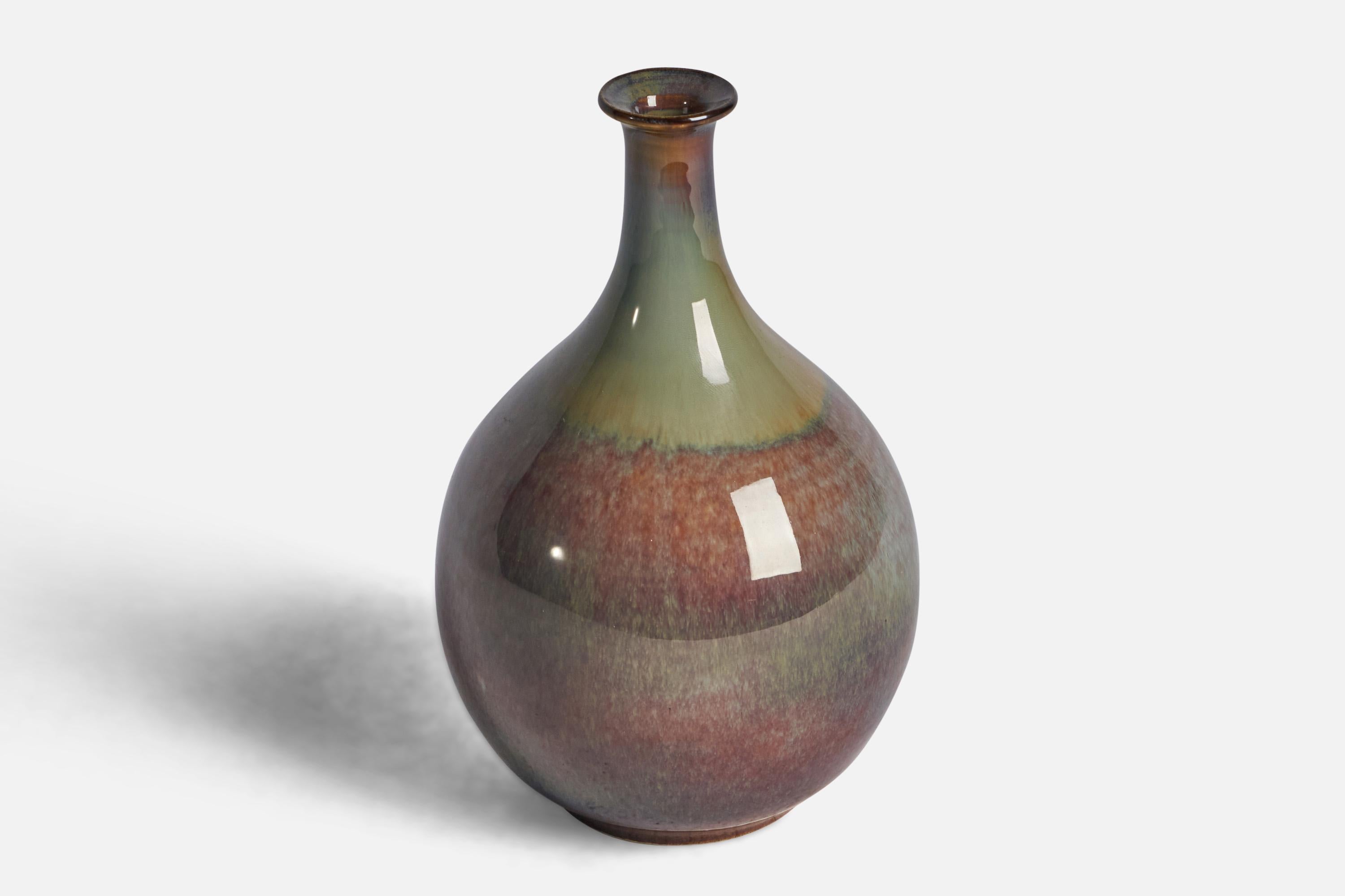 Swedish Höganäs, Vase, Stoneware, Sweden, 1960s For Sale
