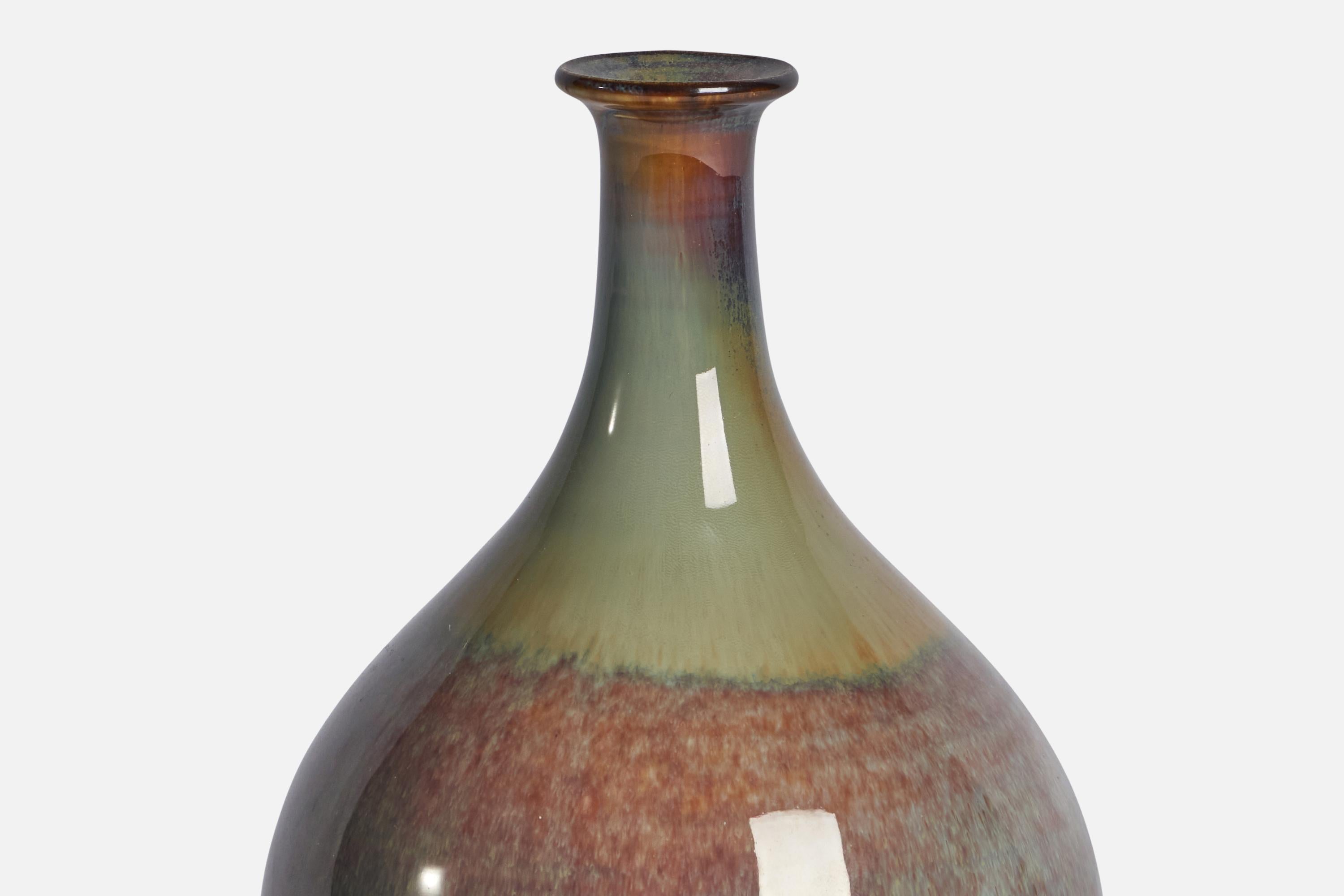 Höganäs, Vase, Stoneware, Sweden, 1960s In Good Condition For Sale In High Point, NC