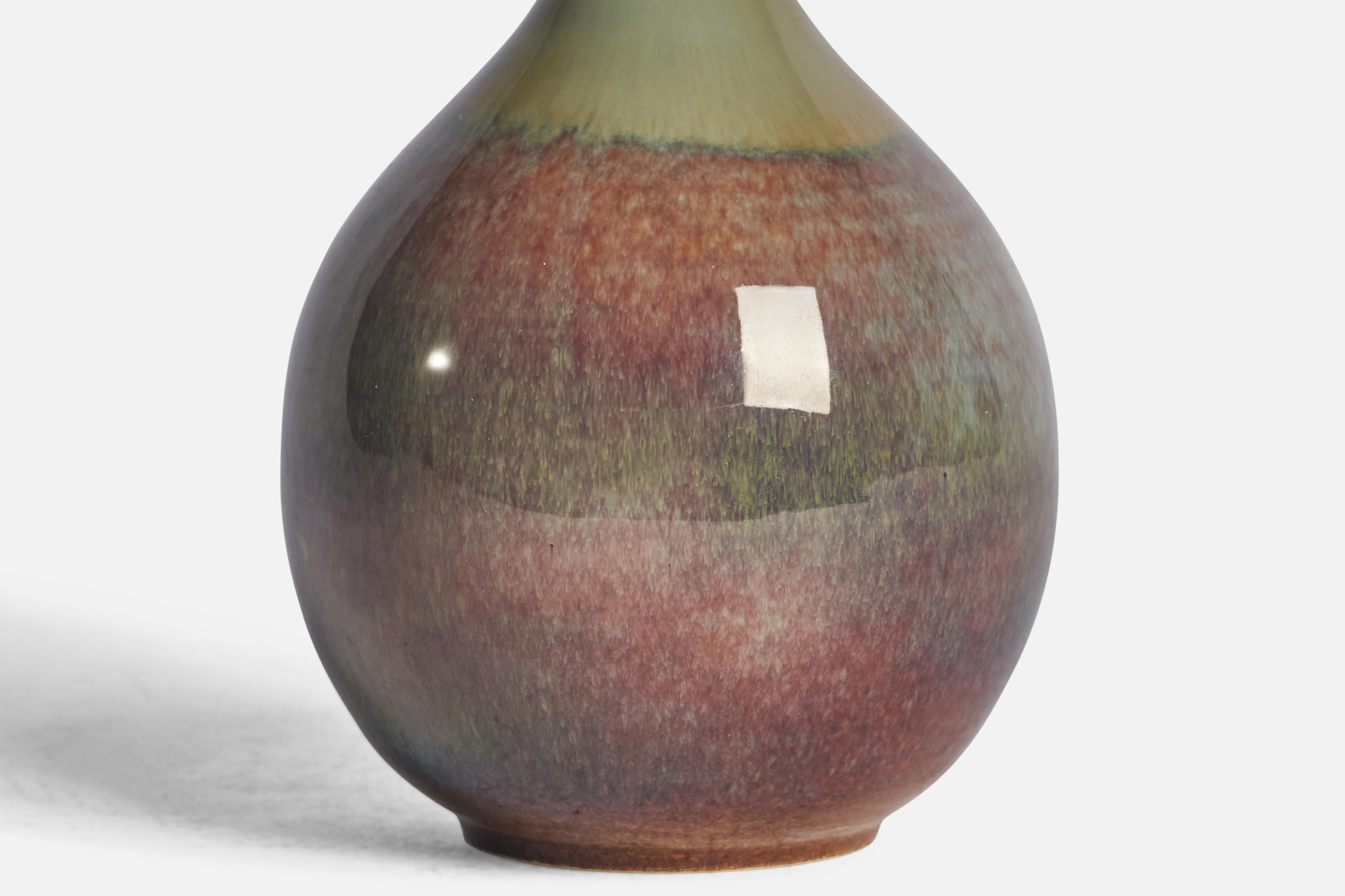 Milieu du XXe siècle Höganäs, vase, grès, Suède, années 1960 en vente