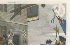 Hogarth's 1756 England Satirical Print: A Patriotic Masterpiece, Published 1799