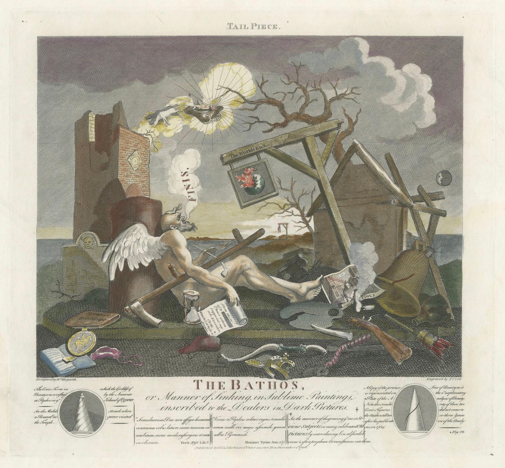 Hogarth : Le chef-d'œuvre des Bathos 1753, réédité en 1800 en vente 1
